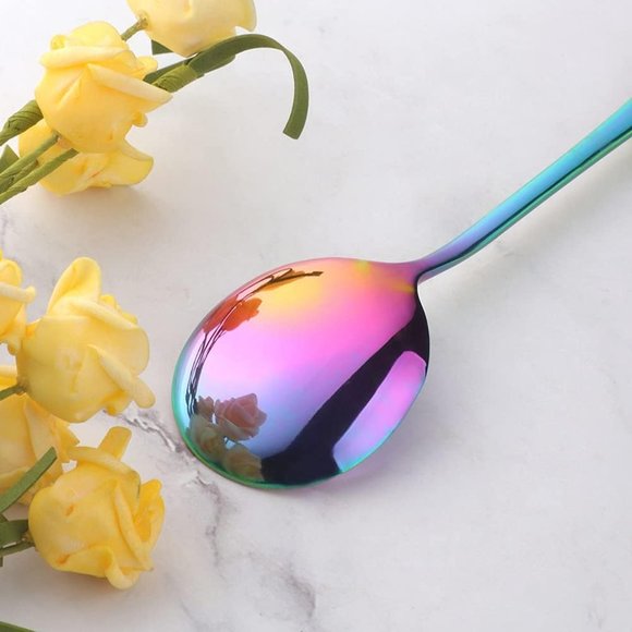 Round Rainbow Spoon - Berglander Set of 12 - Picture 2 of 3